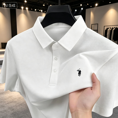 Golf Equipment Logo - Camisa Polo Clássica Masculina – Mistura