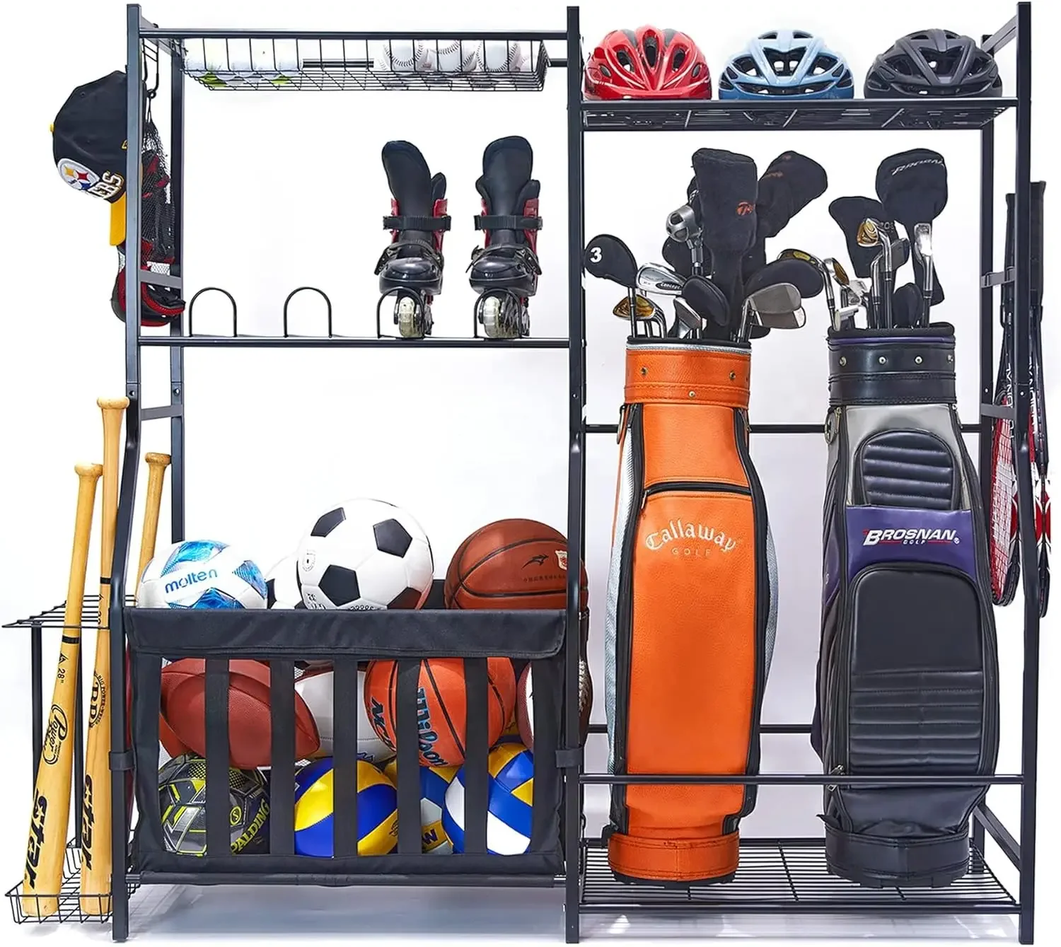 Golf Equipment Organizer For Garage - Organizador de Equipamentos Esportivos para Garagem,