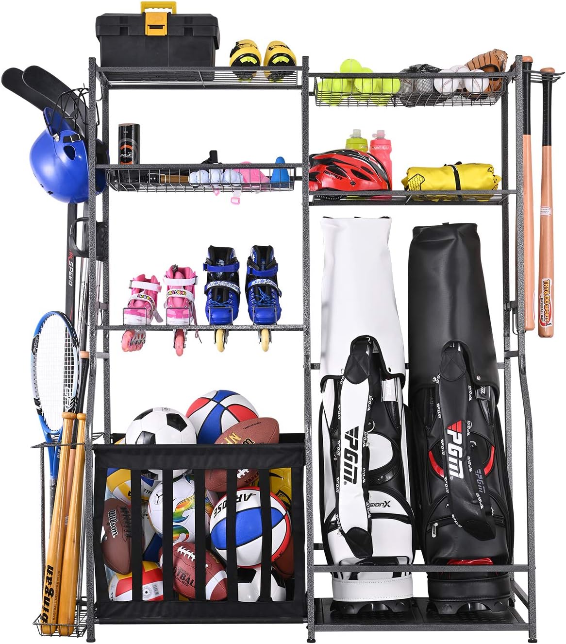 Suporte de Armazenamento de Eq - Golf Equipment Organizer For Garage avaliação e preço