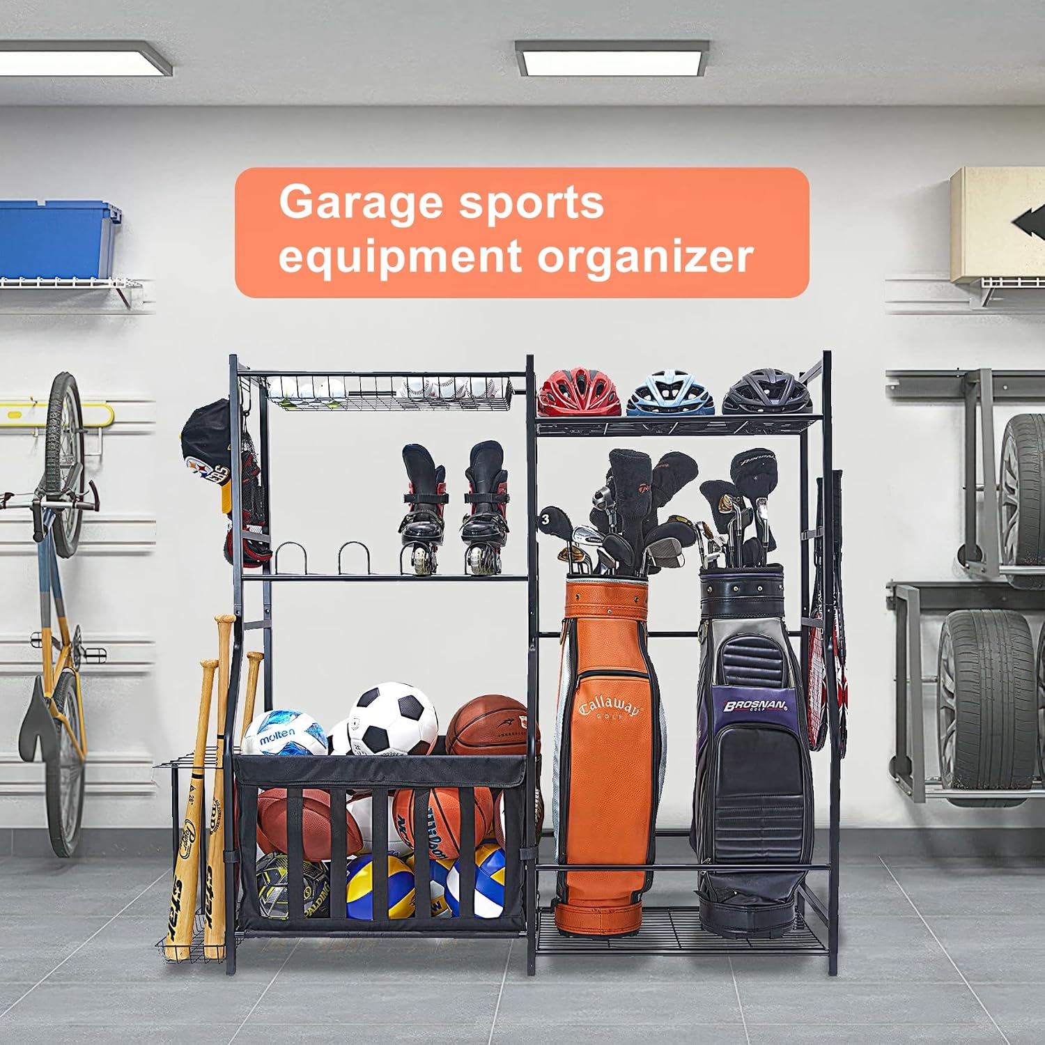 Suporte de Armazenamento para  - Golf Equipment Organizer For Garage avaliação e preço
